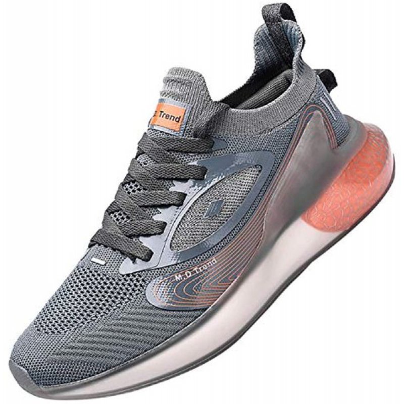 Damyuan Men's Running Shoes Breathable Air Cushion Sneakers Grey-Orange Damyuan Men's Running Shoes Breathable Air Cushion Sneakers Grey-Orange