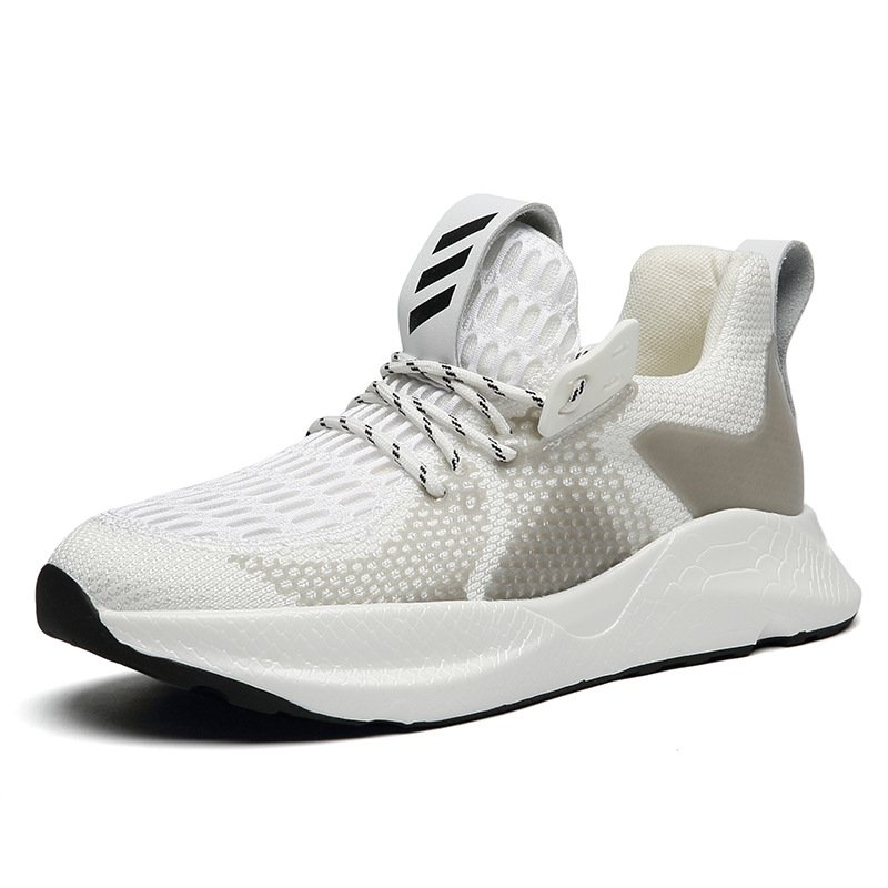 2021 spring and summer new flying woven breathable summer fashion coconut shoes trendy student trendy shoes casual sports men's shoes