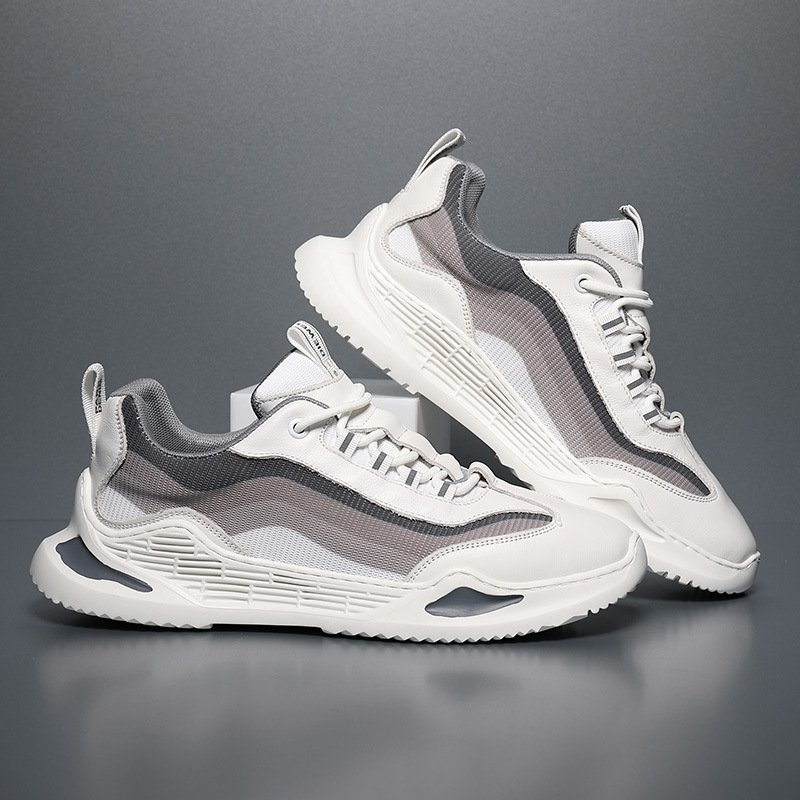 Men's summer breathable mesh men's shoes, leather casual sneakers, fashionable trendy shoes 2021 Men's summer breathable mesh men's shoes, leather casual sneakers, fashionable trendy shoes 2021